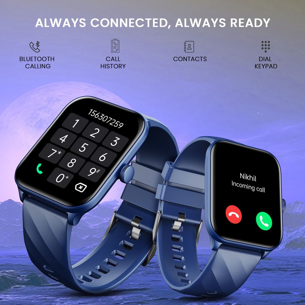 CELLECOR M5 Plus 2.01" IPS HD Display | 700 NITS | BT-Calling | AOD | IP67 | BT v5.4| Smartwatch Blue