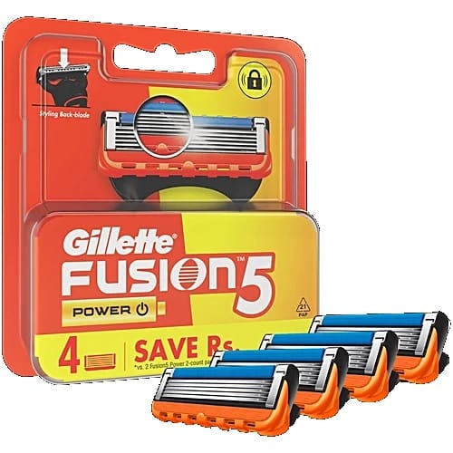 Gillette Fusion Power Blades - For Men, 4 pcs