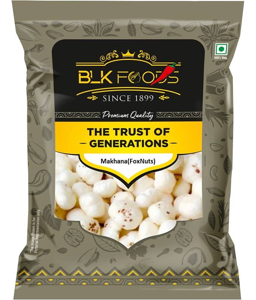 BLK FOODS Regular phool makhana/lotus seeds 100g g