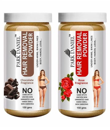 Park Daniel Chocolate + Rose Fragrance Hair Removal Powder 300 g Pack of 2