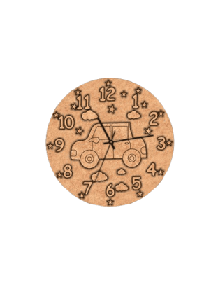 Dbeautify's DIY MDF Kids Car Design Wall Clock