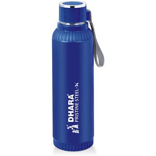 Dhara Stainless Steel Quench 900 Inner Steel and Outer Plastic Water Bottle, 700ml, Blue BPA Free Leak Proof Offic Dhara Stainless Steel Quench 900 Inner Steel and Outer Plastic Water Bottle, 700ml, Blue BPA Free Leak Proof Offic