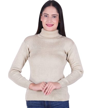 Ogarti Woollen Beige Pullovers