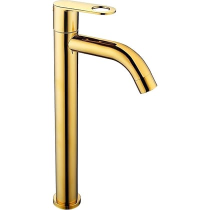Dras Pro Bright Gold Pillar Tap Tall Model with Flange
