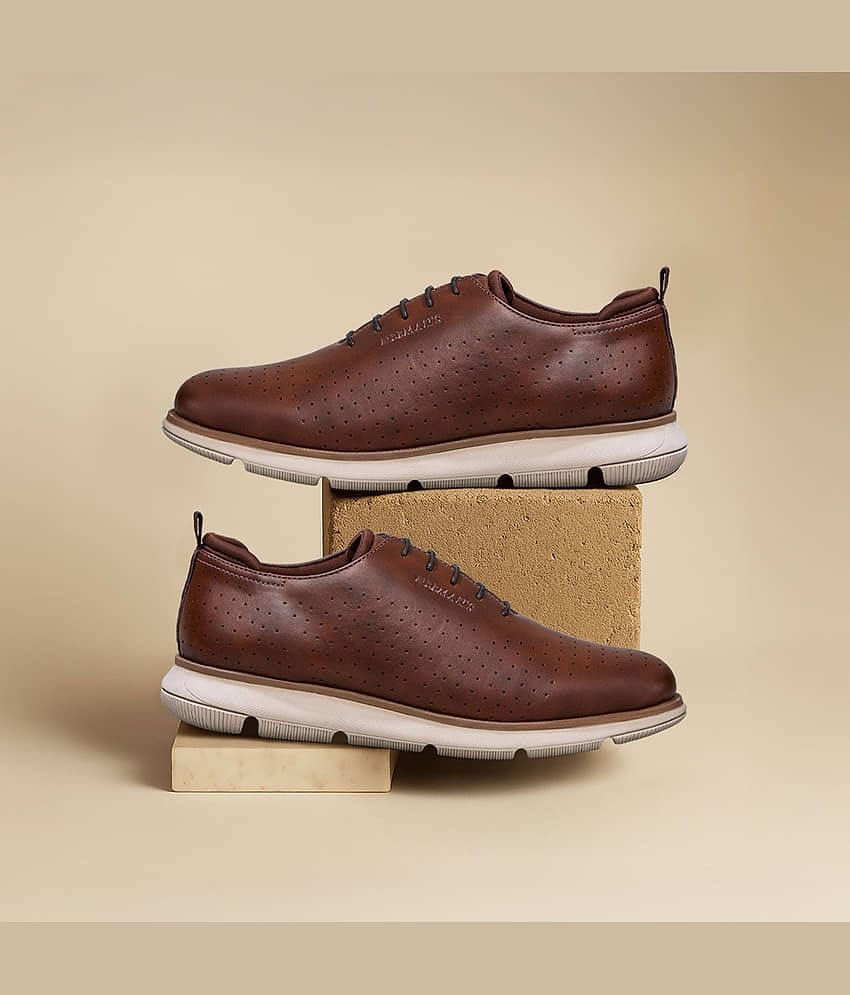 Neemans Flexy Brogues Brown Men's Sneakers