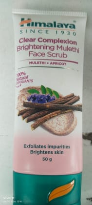 Himalaya Clear complexion  Brightening mulethi Face scrub 