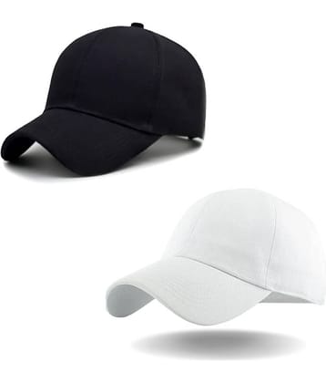 THRIFTKART Multi Color Cotton Blend Men's Cap ( Pack of 2 )