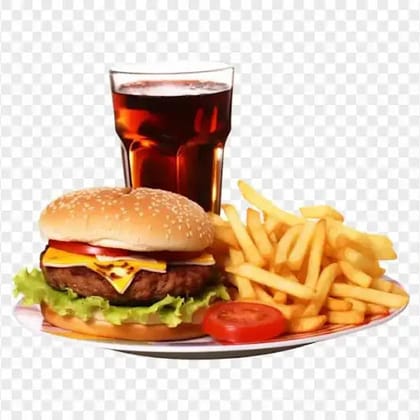 Chicken Cheese Burger Combo