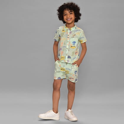 Peanuts™ Woven Green Co-Ord Set-0-3 M / Green