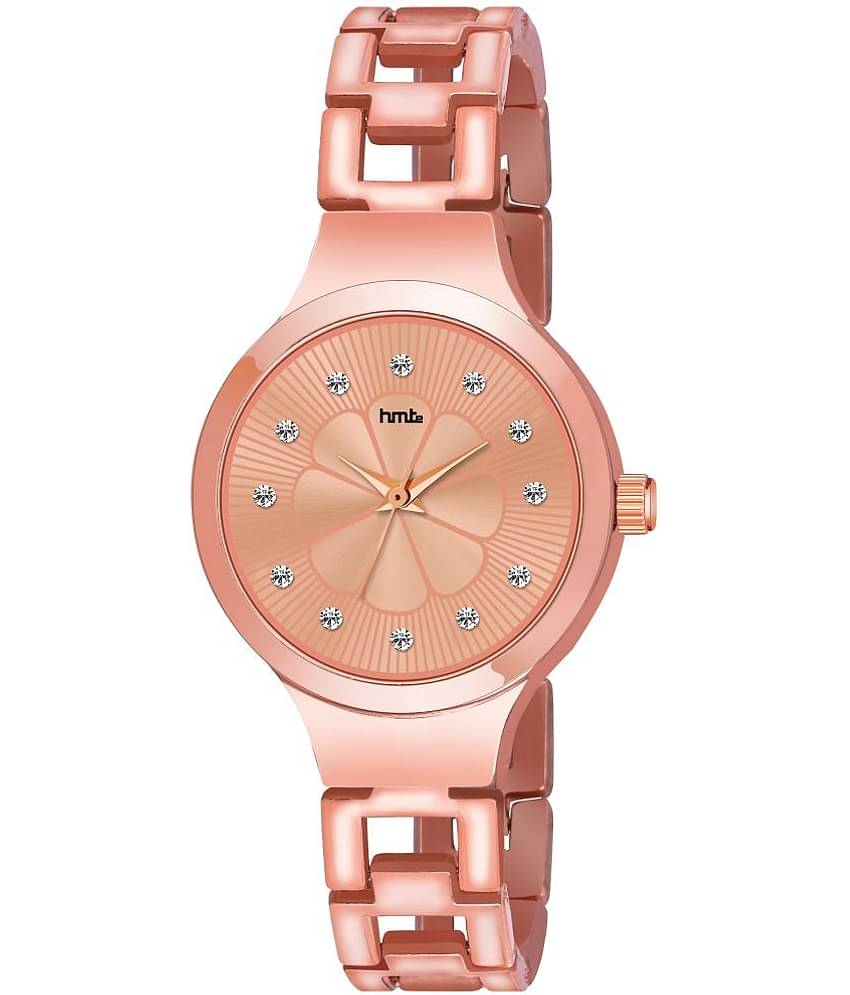 HMTe - Rose Gold Metal Analog Womens Watch