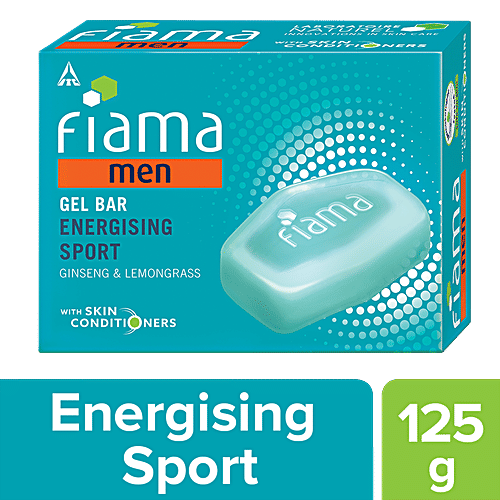 Fiama Gel Bathing Bar - Men, Energising Sport, 125 g
