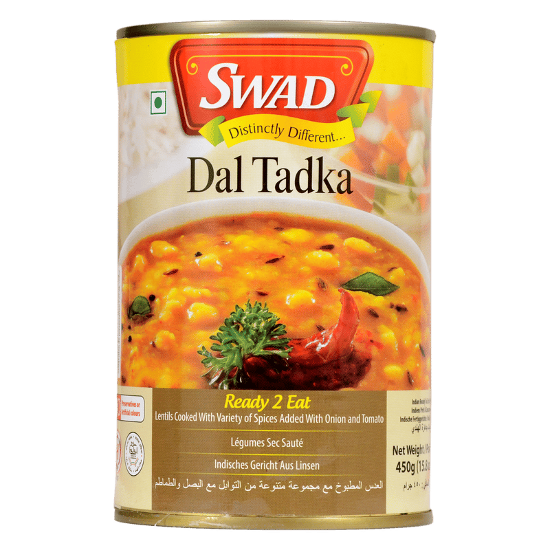 Swad Ready to Cook and EatDal Tadka Instant Mix Vegetarian Heat & Eat with No Added Preservative - 450 Grams (Pack of 3)