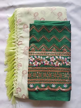 Elegant Embroidered Saree