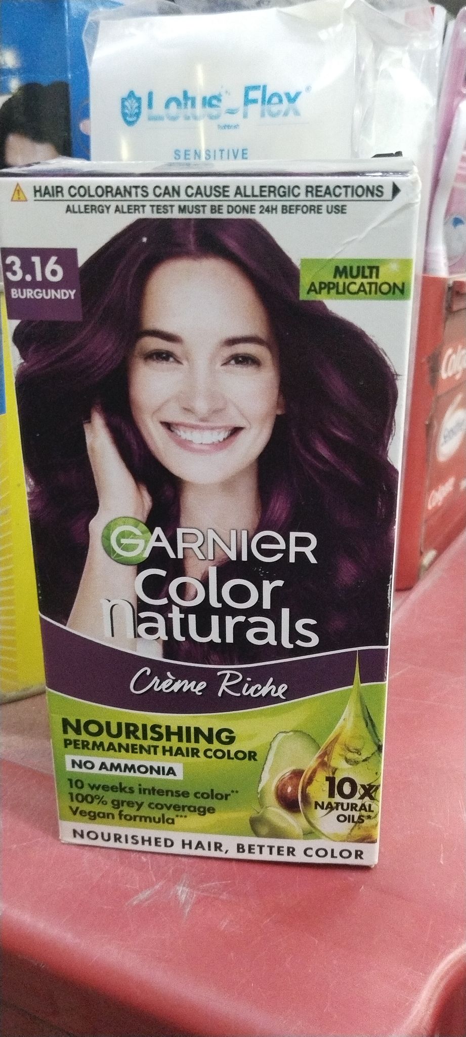 Garnier colour naturals Burgundy number 3.16