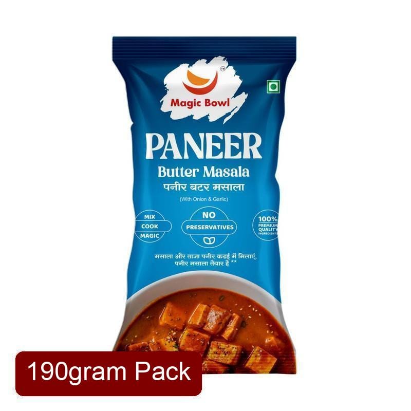 Magic Bowl Ready to Cook Paneer Butter Masala (225g) | Rich Tomato & Creamy Gravy Mix | Instant Gourmet Meal Solution