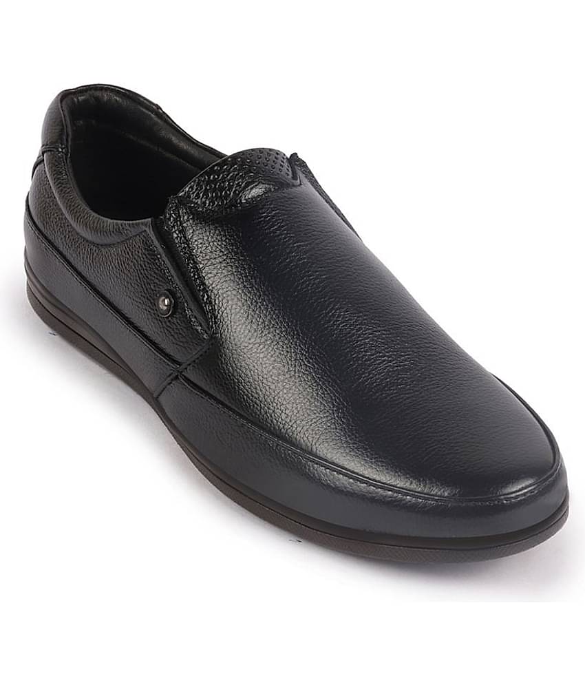 Fausto Black Men's Slip On Formal Shoes