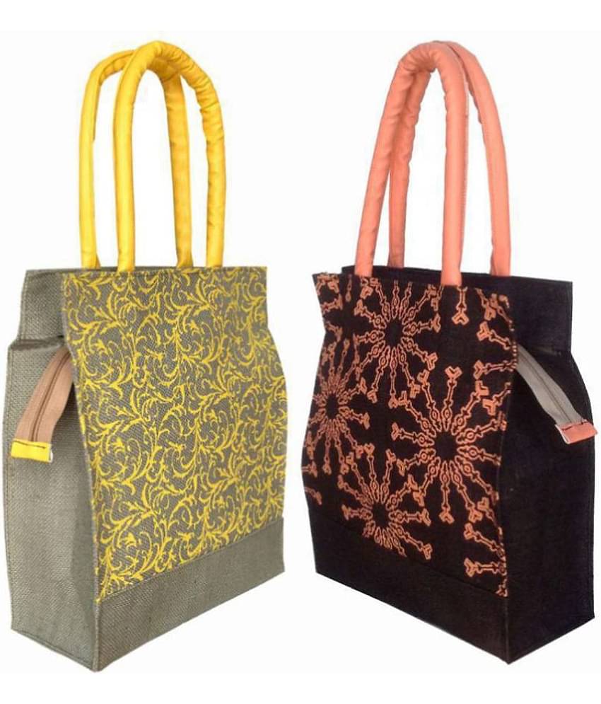 Foonty - Multicolor Jute Lunch Bag