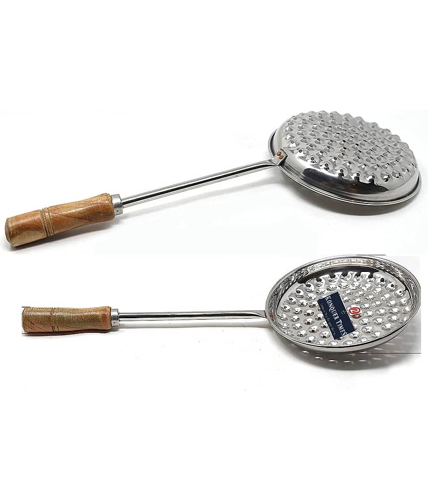 Konquer TimeS Silver Steel Strainer ( Pack of 1 )