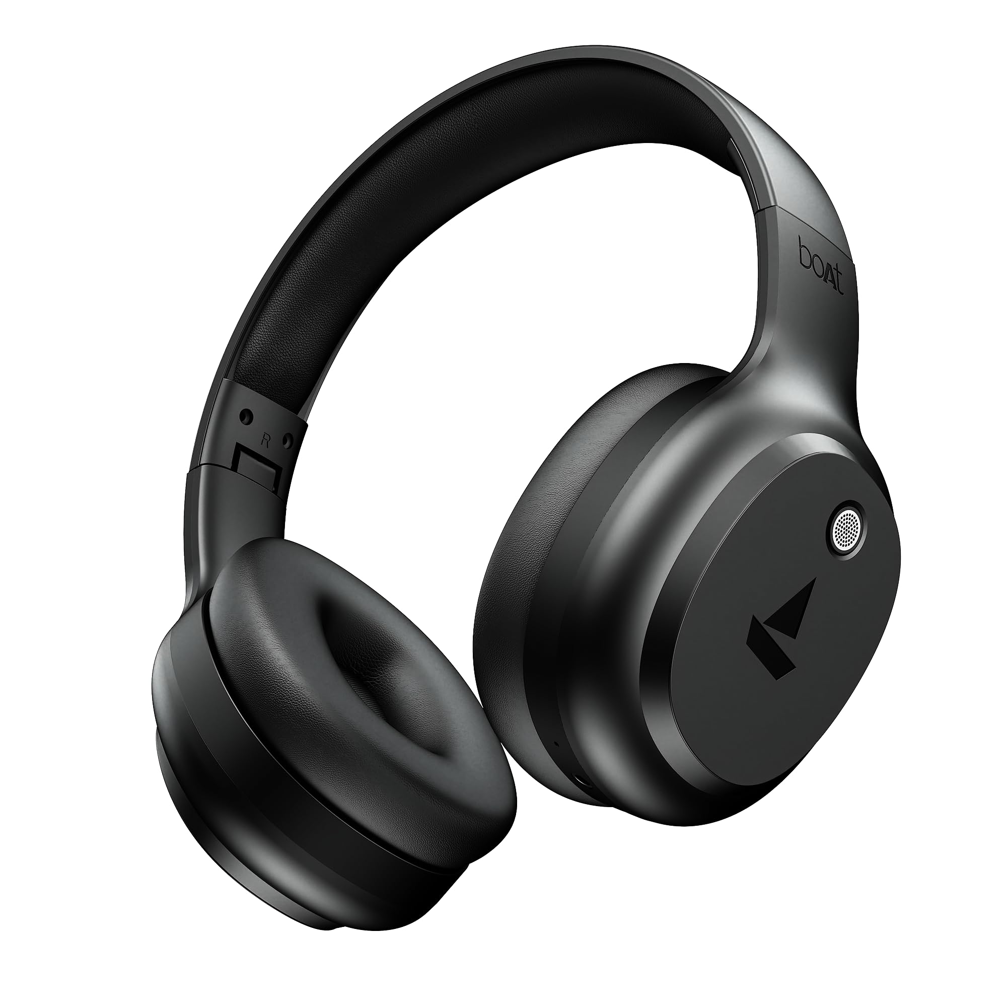 boAt 2025 Launch Rockerz 421, 40H Battery, Low Latency(40Ms), 40Mm Drivers, Enx Tech, Stream Ad Free Music via App Support, Bluetooth Headphones, Wireless Over Ear Headphone with Mic (Black Sabre)