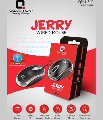 QUANTRON Jerry QMU-540 Wired Mouse