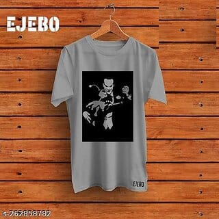 Trendy Top Wear Polyester Grey T-shirt For Men