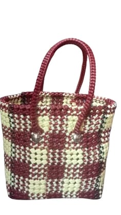 Reusable Plastic Wire Basket Durable Grocery Bag