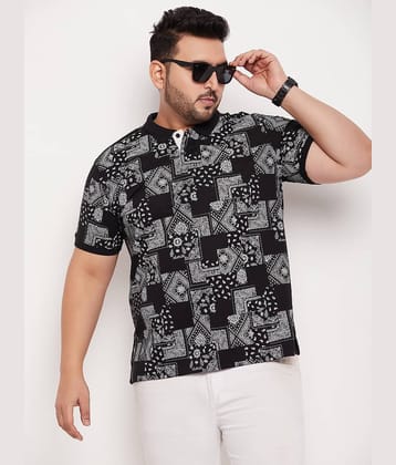 XFOX - Black Cotton Blend Regular Fit Men's Polo T Shirt ( Pack of 1 )