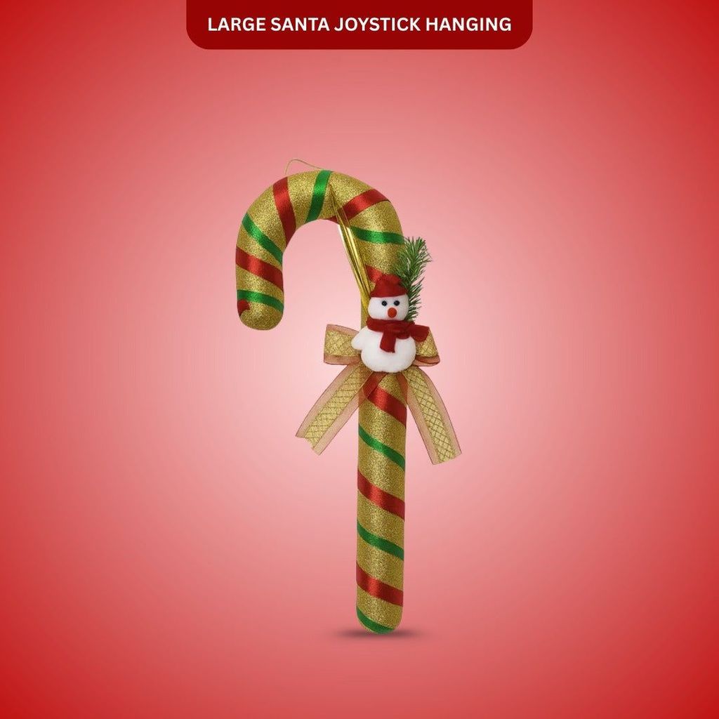 Santa Joystick Large Hanging Decoration 21 inch - 1PC - Party and Festive Needs | Buy online on ZillyBuy