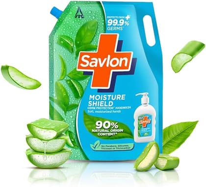 Savlon Moisture Shield Germ Protection Liquid Handwash Refill Pouch, 650 ml