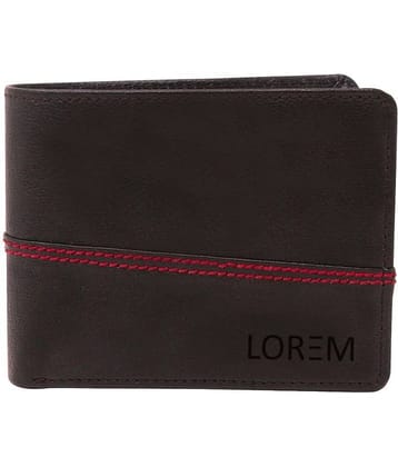 Lorem - Brown Faux Leather Men's Two Fold Wallet ( Pack of 1 )