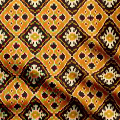 Yellow Ikat Patola-Cotton