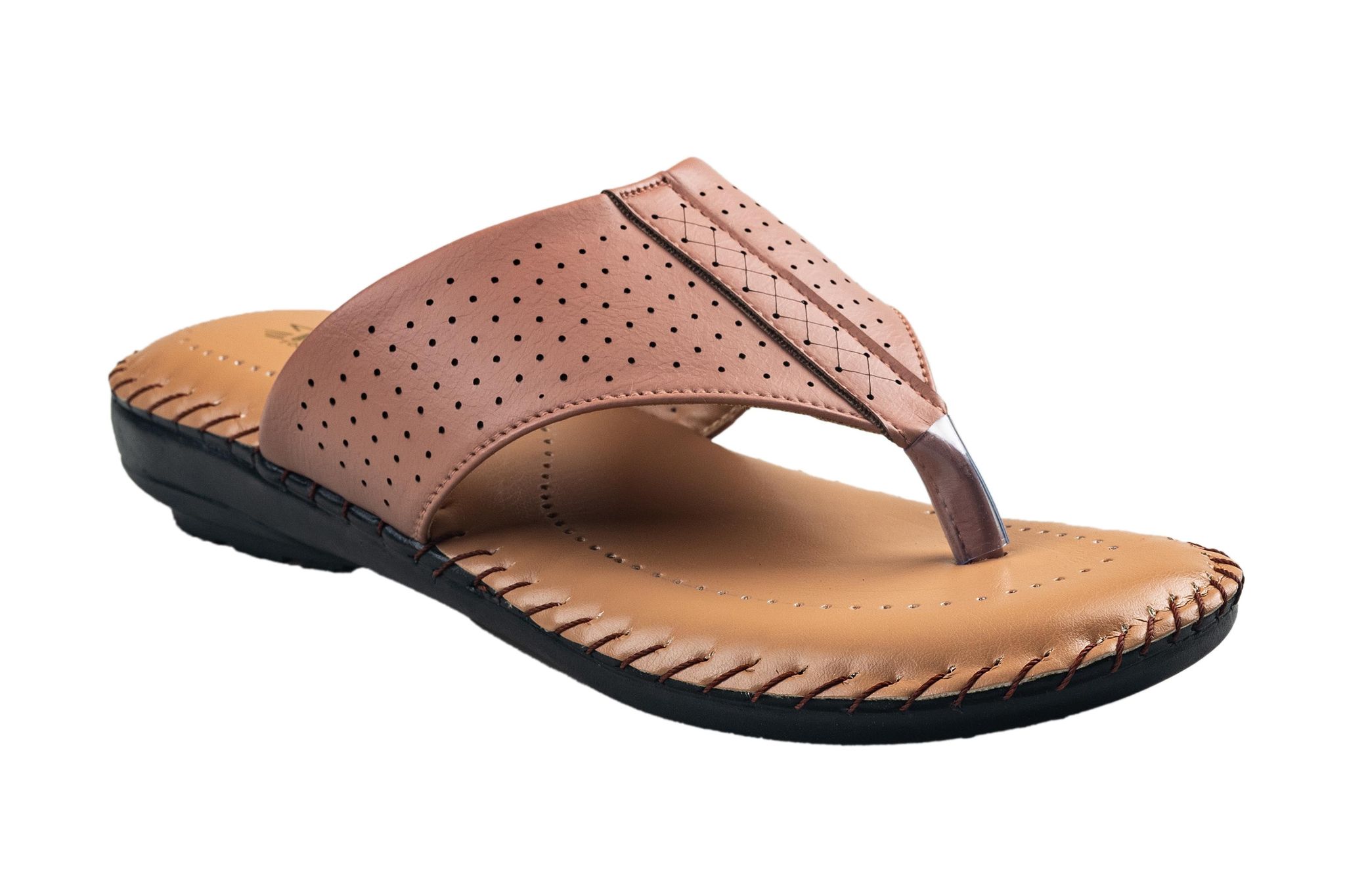 Titas Ladies Beige Chappal-Beige / 4