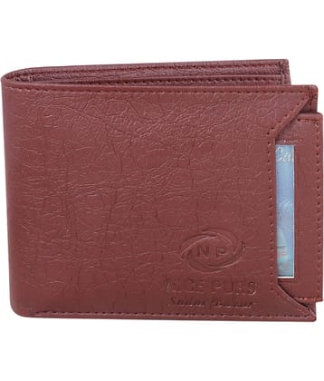 Nice Purse Brown PU Men's Two Fold Wallet ( Pack of 1 )