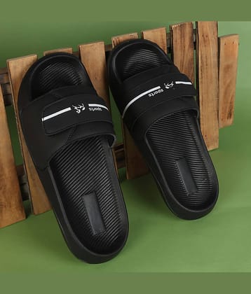 PERY PAO Black Men's Slide Flip Flop