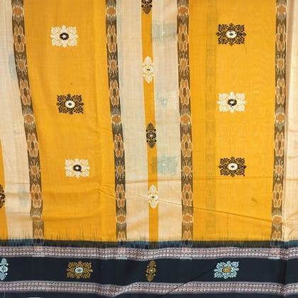 Bomkai Cotton Ikat Saree
