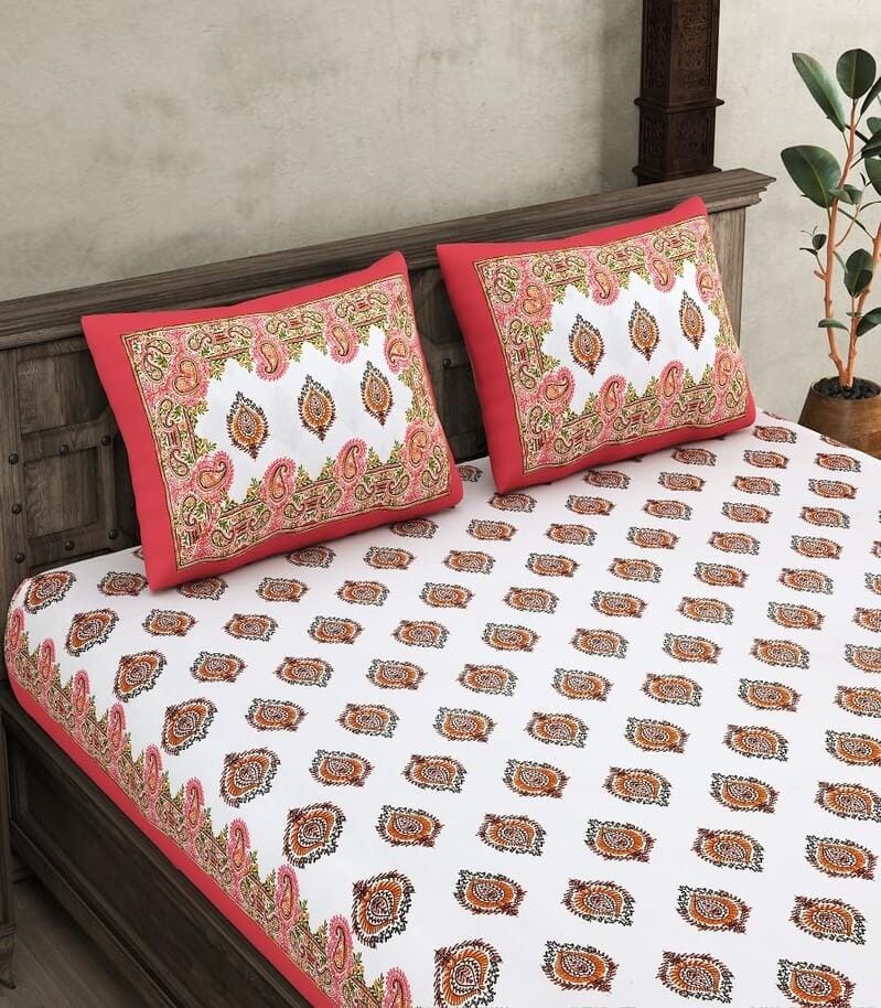 Traditional Block Print Bedsheet Set