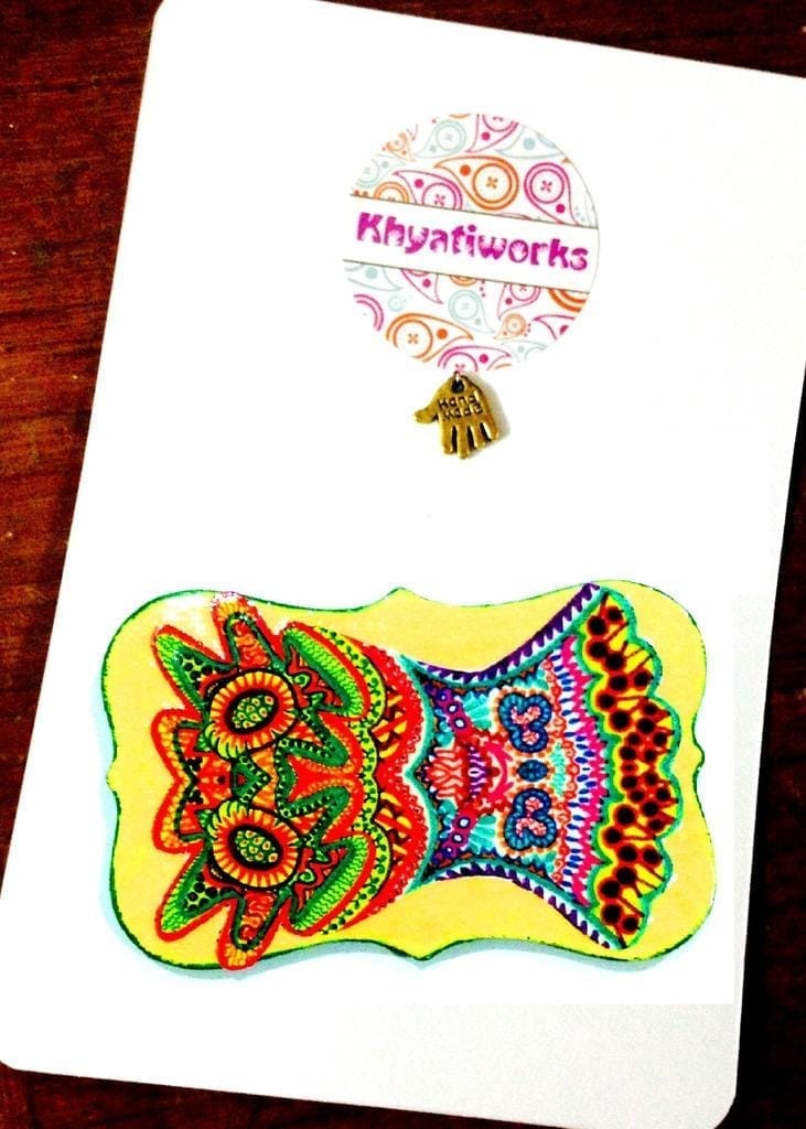 Fanny' Tag Shaped Wooden Magnet