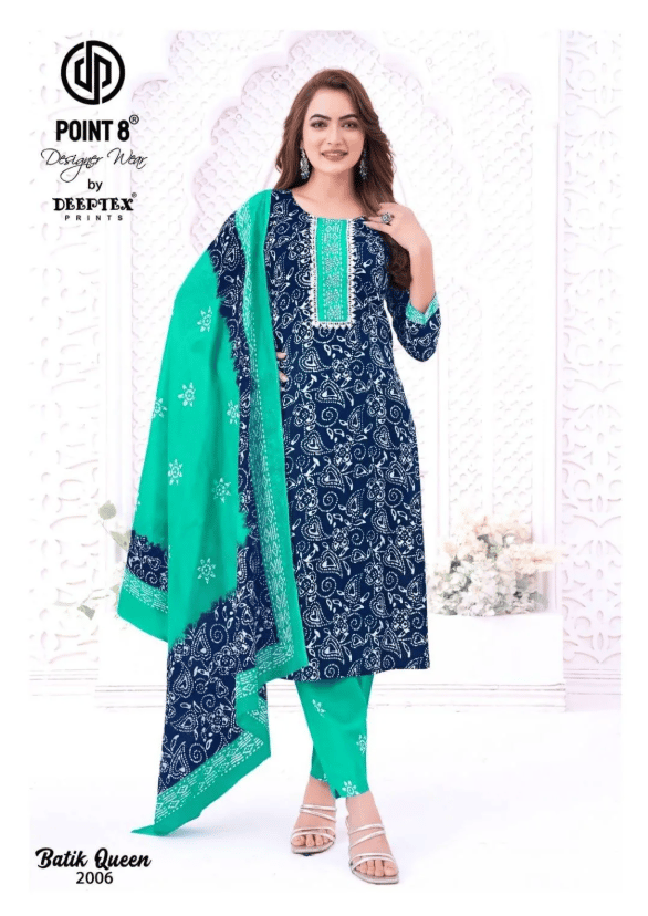 Batik Queen Vol 2 Deeptex Prints Readymade Cotton Pant Suits