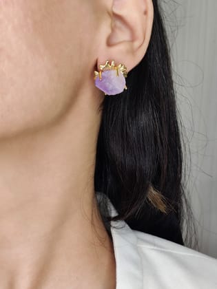Nicole Earrings- Amethyst