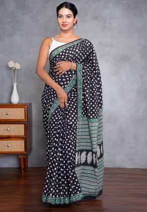 Jaipur Hand Block Print Saree
