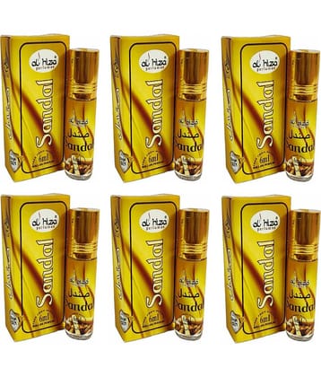 Al Hiza Sandalwood Below 50ml Attar ( Pack of 6 )