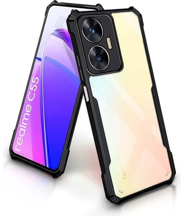 VAKIBO Plain Cases Compatible For Rubber Realme C55 ( Pack of 1 )