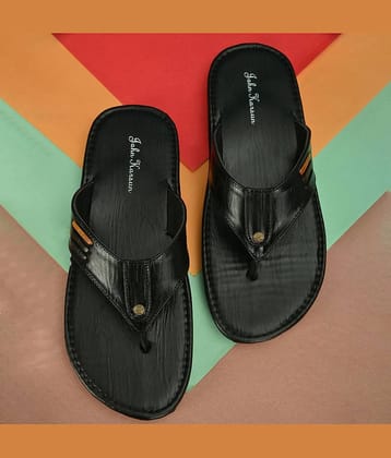 John Karsun Black Flip Flops
