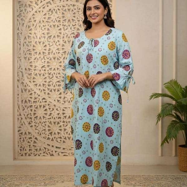 Premium slub Rayon Kurti for Everyday Wear