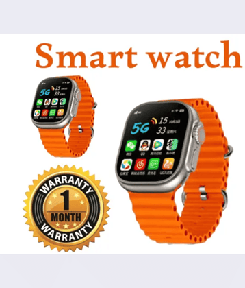WOF AMOLED BT Calling Smart Watch with Silicone Strap Upto 1-2 days Backup ( Orange )