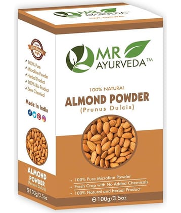 MR Ayurveda 100% Pure Badam Powder Face Pack Masks 100 gm