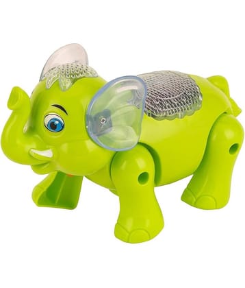 Clever Elephant Electric Toy for Kids Musical Flash Lightning Walking Animal Toy For Kids (Multicolor)