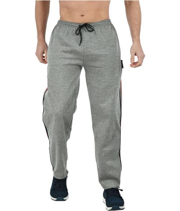 IndiWeaves Grey Fleece Men's Trackpants ( Pack of 1 )