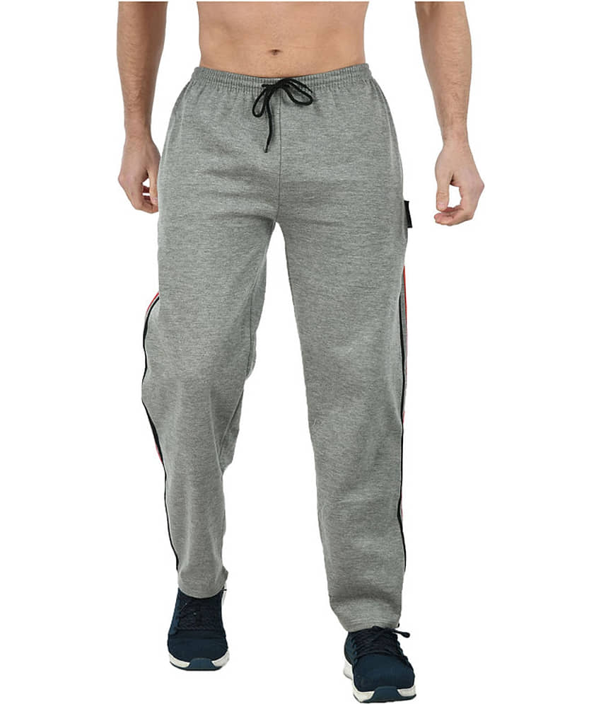 IndiWeaves Grey Fleece Men's Trackpants ( Pack of 1 )
