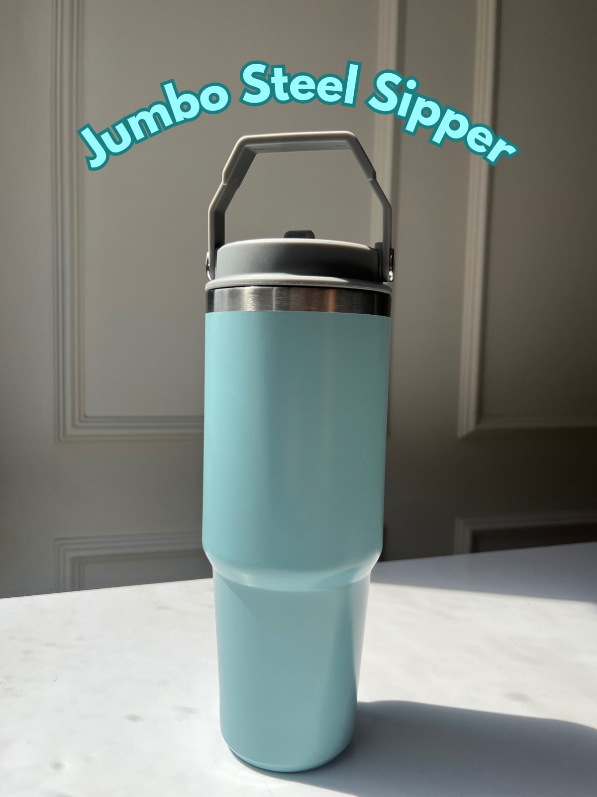 Pastel Jumbo Steel Sipper | Jumbo Flask | Customised Jumbo Flask-Non Customised / White